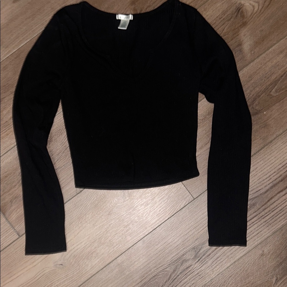 Bozzolo Black Long Sleeve Tee